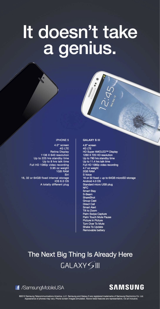 Samsung Galaxy S3 vs iPhone5